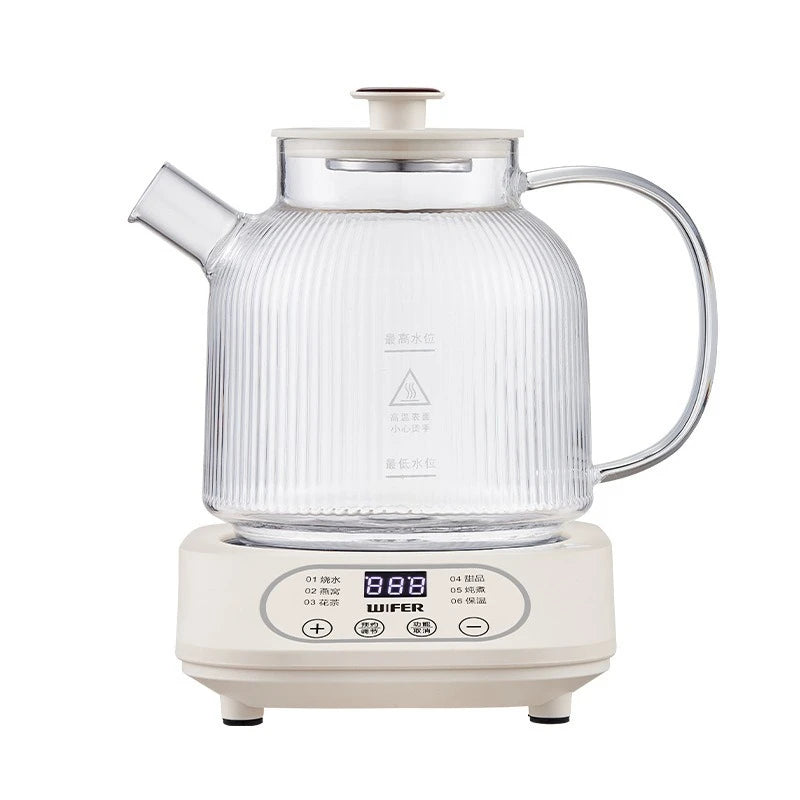Glass Electric Herbal Tea Kettle Automatic Temperature-Control Flower Tea Maker Home Wellness Device for Export