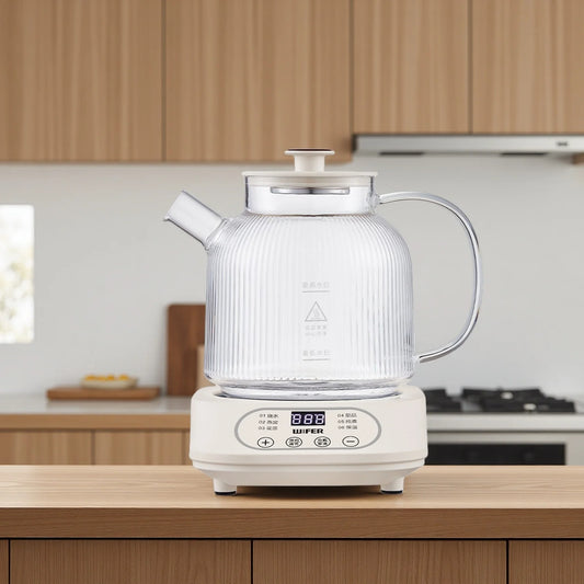 Glass Electric Herbal Tea Kettle Automatic Temperature-Control Flower Tea Maker Home Wellness Device for Export